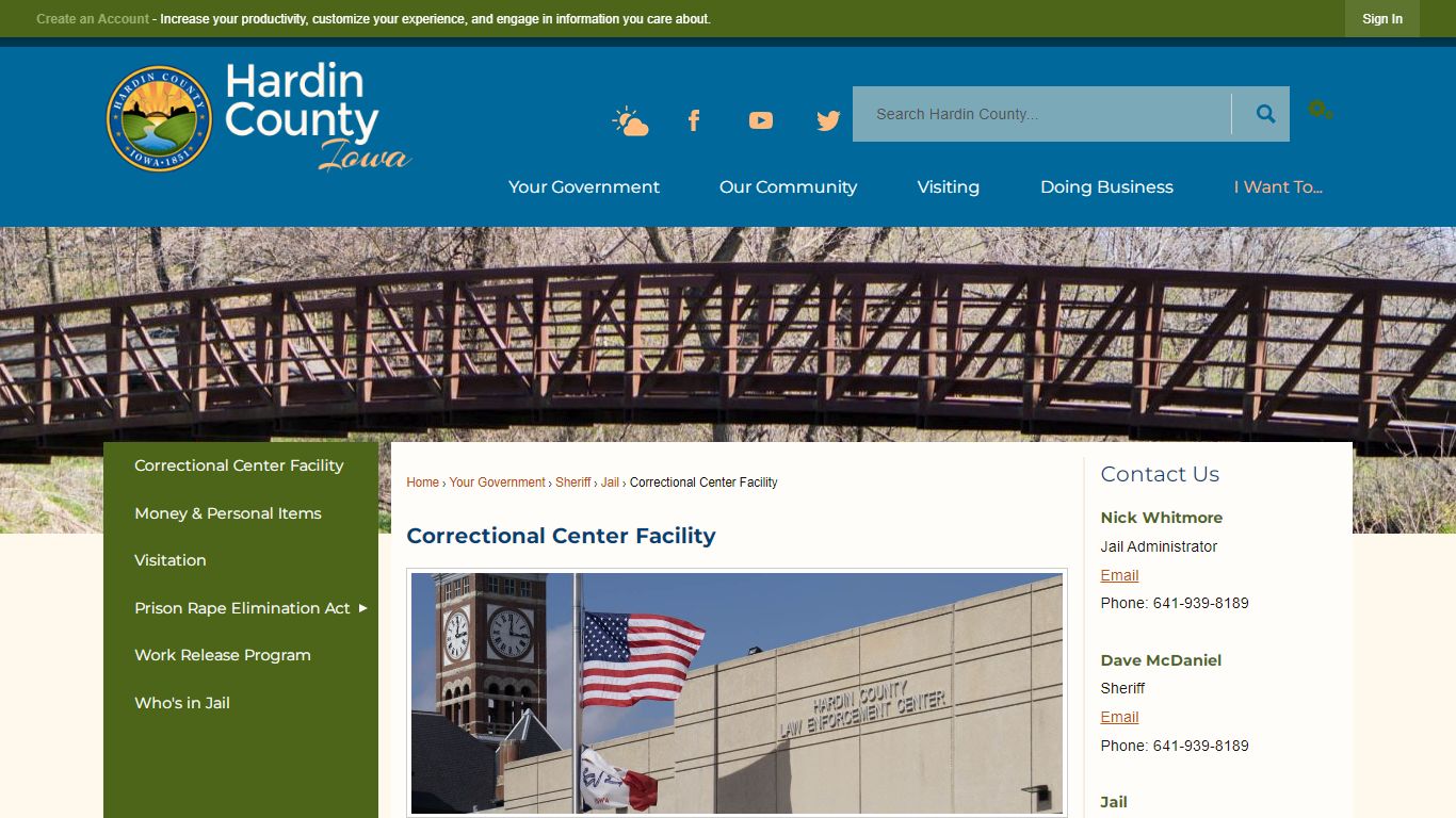 Correctional Center Facility | Hardin County, IA